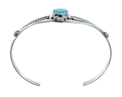 Sterling Silver And Turquoise Navajo Cuff Bracelet AX127658
